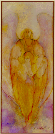 Angel painting by Karen
                  Haughy